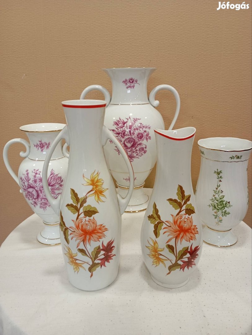 Hollóházi porcelán vázák eladók Szegeden 