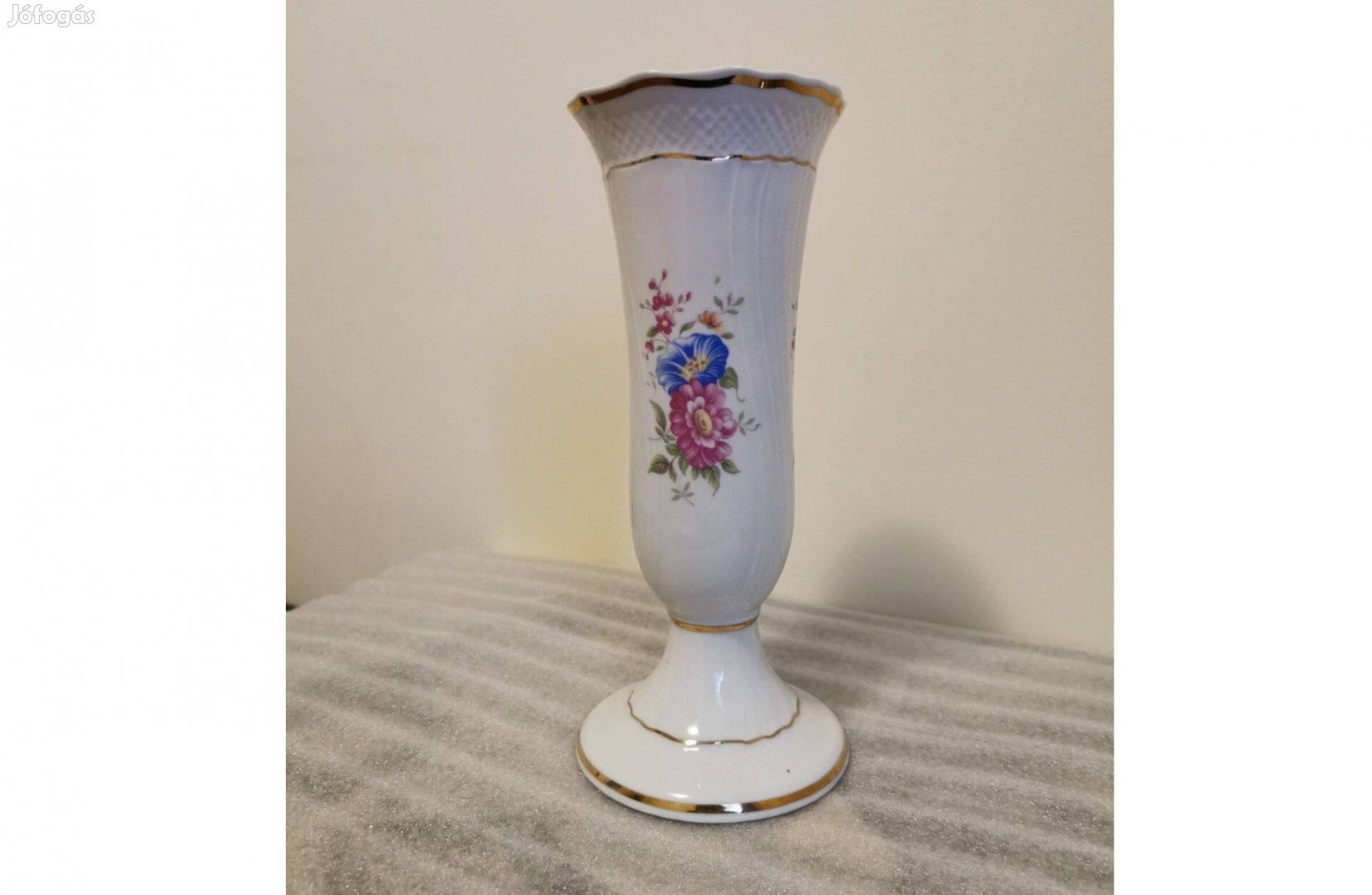 Hollóházi váza, 21 cm magas, hibátlan