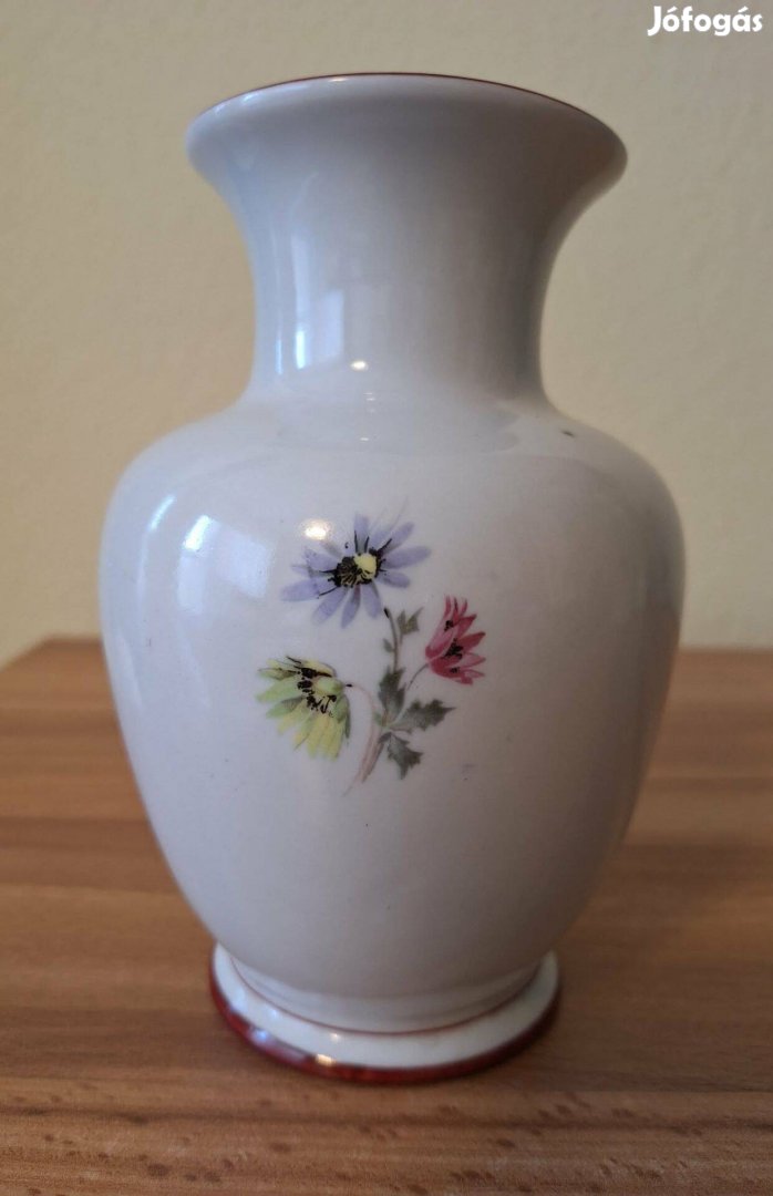 Hollóházi virágmintás váza