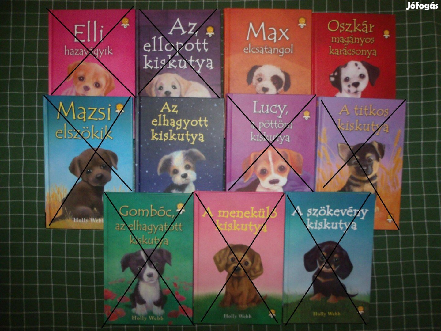 Holly Webb keménytáblás sorozat kiskutya könyvek 6-10 éveseknek