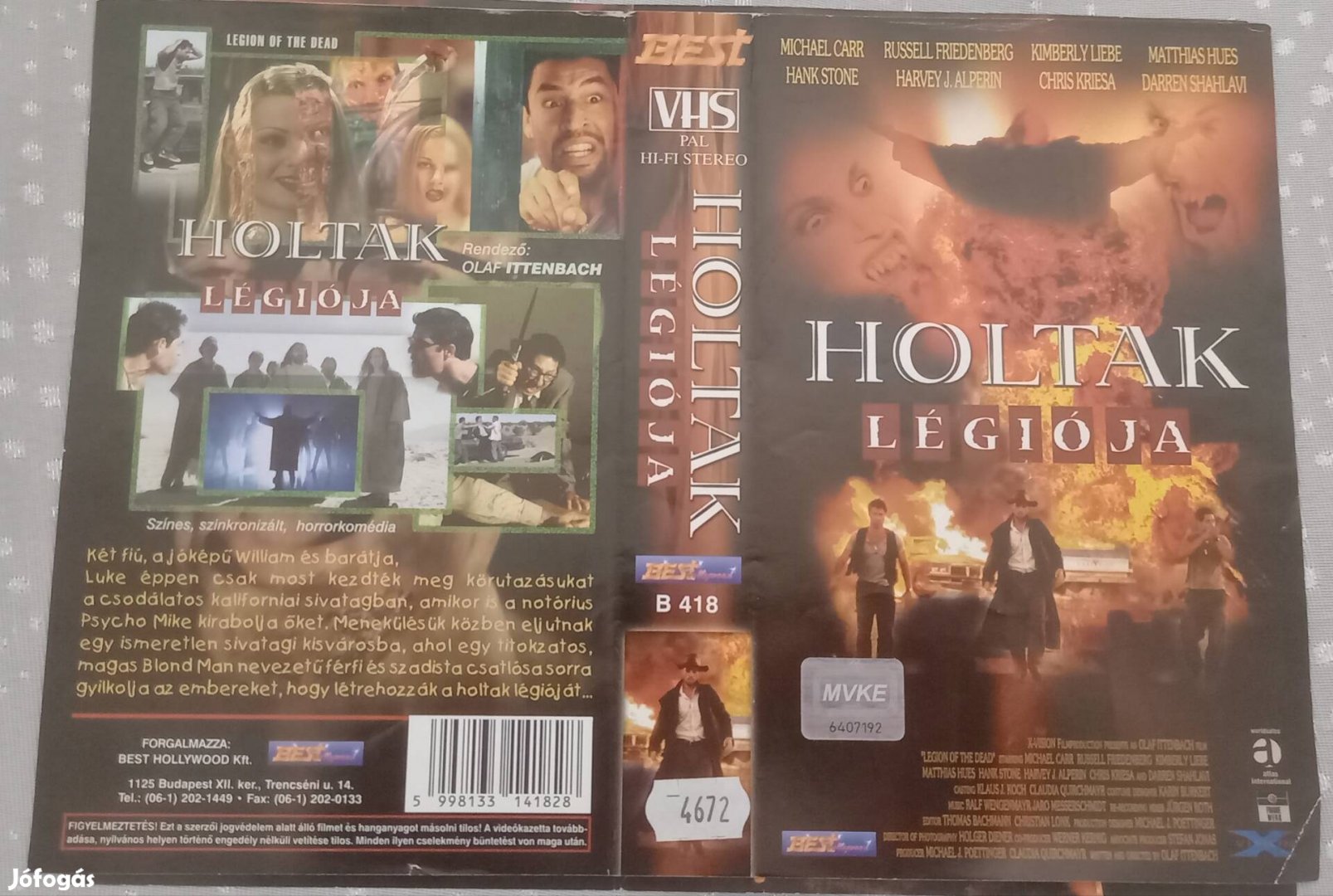 Holtak légiója - horror vhs