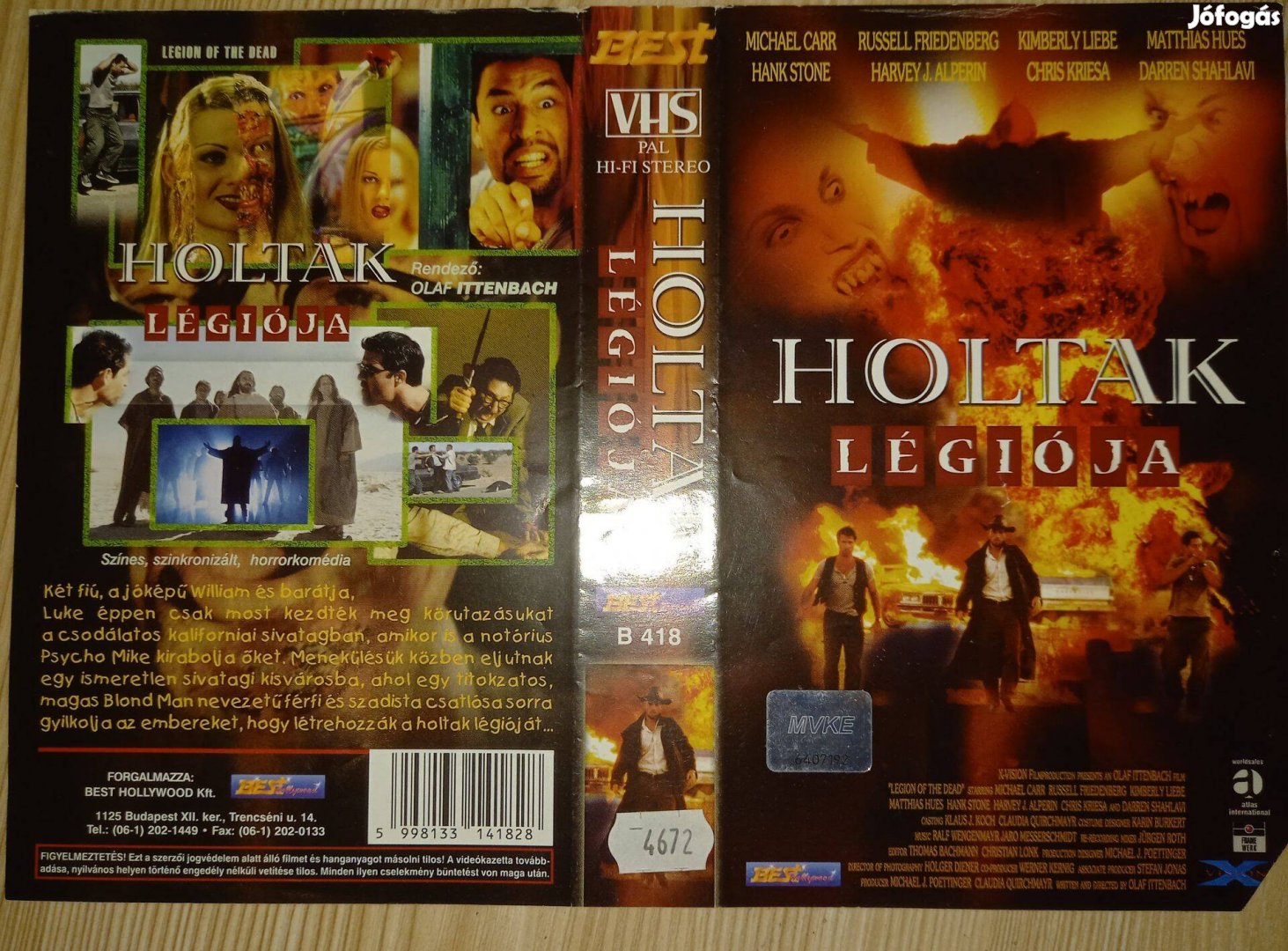 Holtak légiója - horror vhs