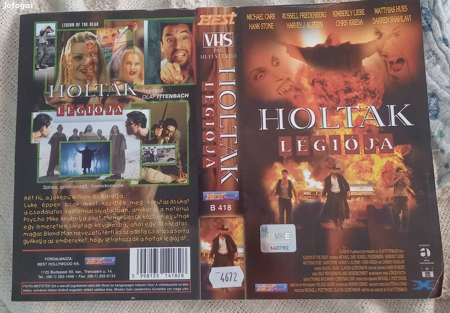 Holtak légiója - horror vhs