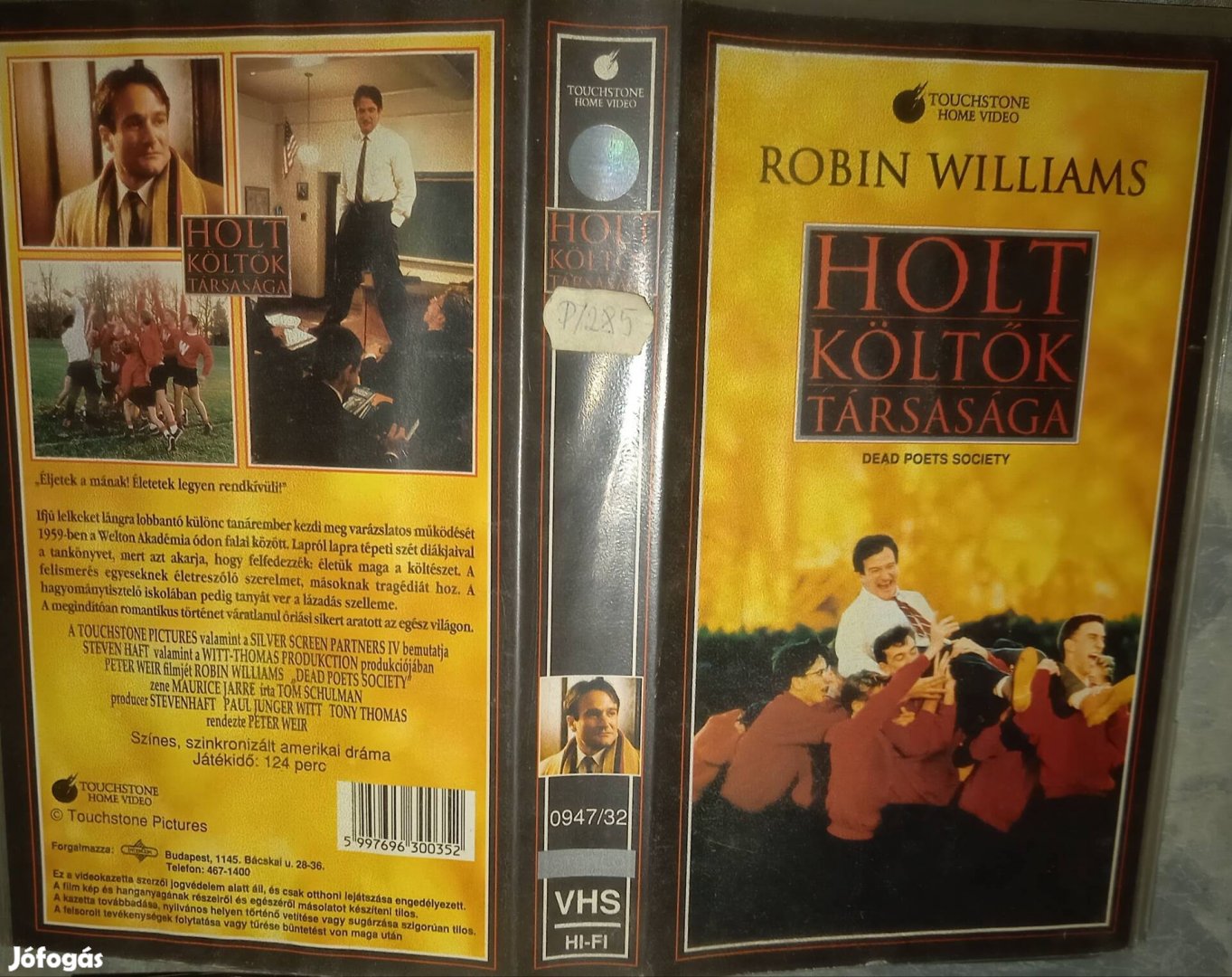 Holtköltők társasága - dráma vhs - Robin Williams