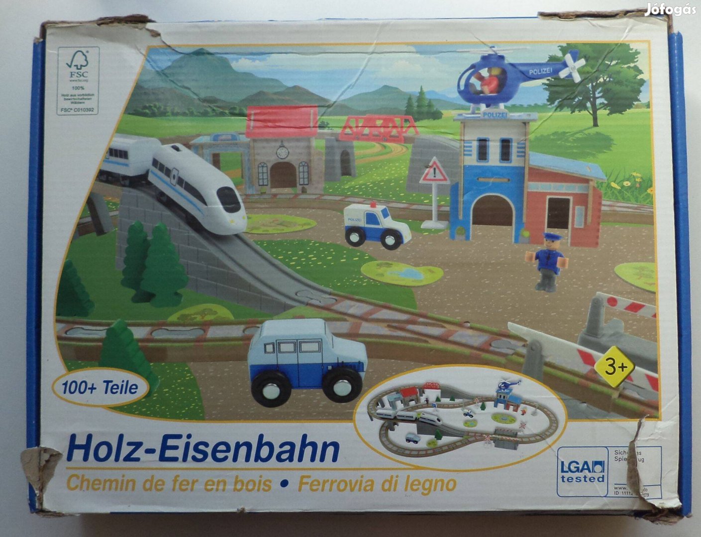 Holz-Eisenbahn vonatszett