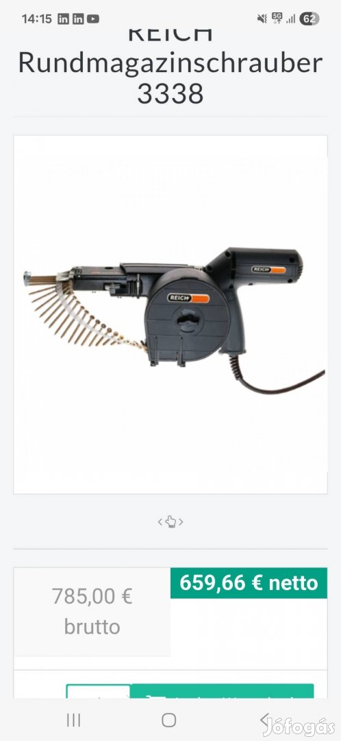 Holzher dobtáras gipszkartoncsavar behajtó