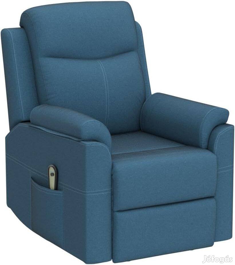 Homcom elektromos felállást segítő pihenő fotel - relax fotel kék