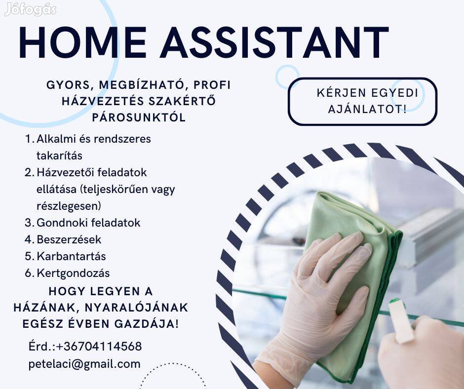 Home assistant - házgondozás felsőfokon!