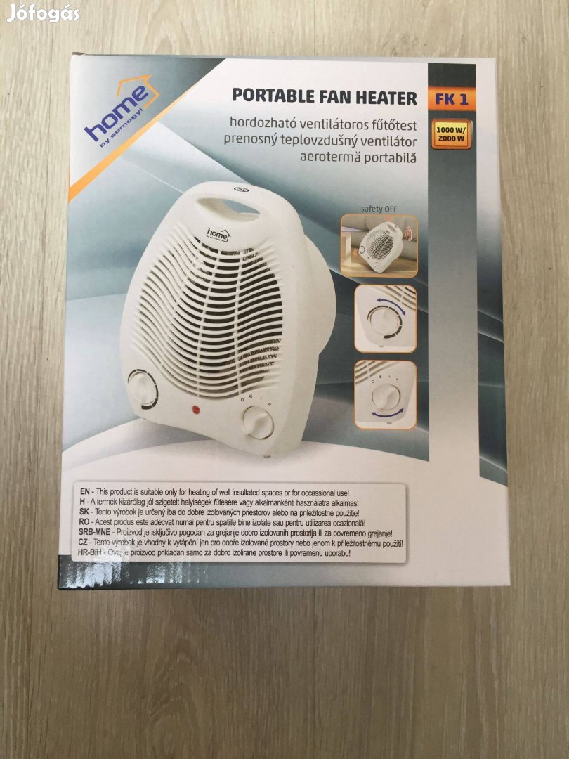 Home by Somogyi FK 1 Hordozható fűtőtest, ventilátoros, hősugárzó 1000