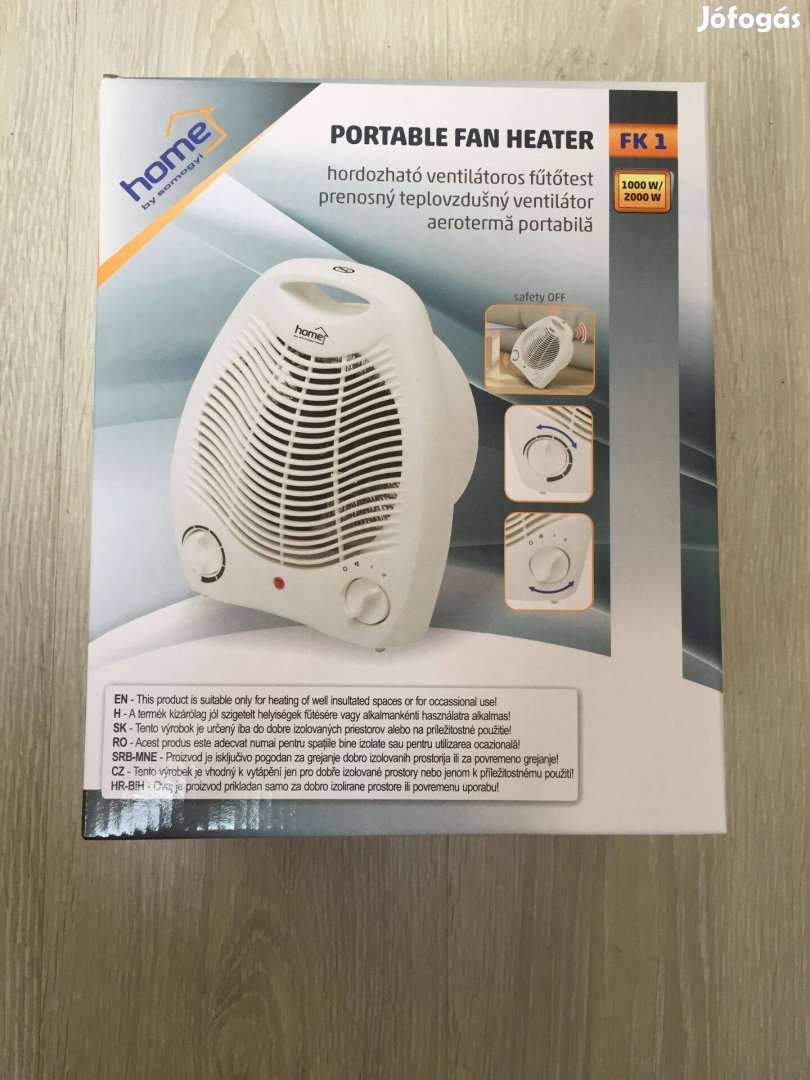 Home by Somogyi FK 1 Hordozható fűtőtest, ventilátoros, hősugárzó 1000