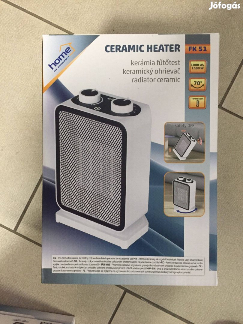 Home by somogyi FK 51 Álló elektromos kerámia fűtőtest, 1000W-1500W, o