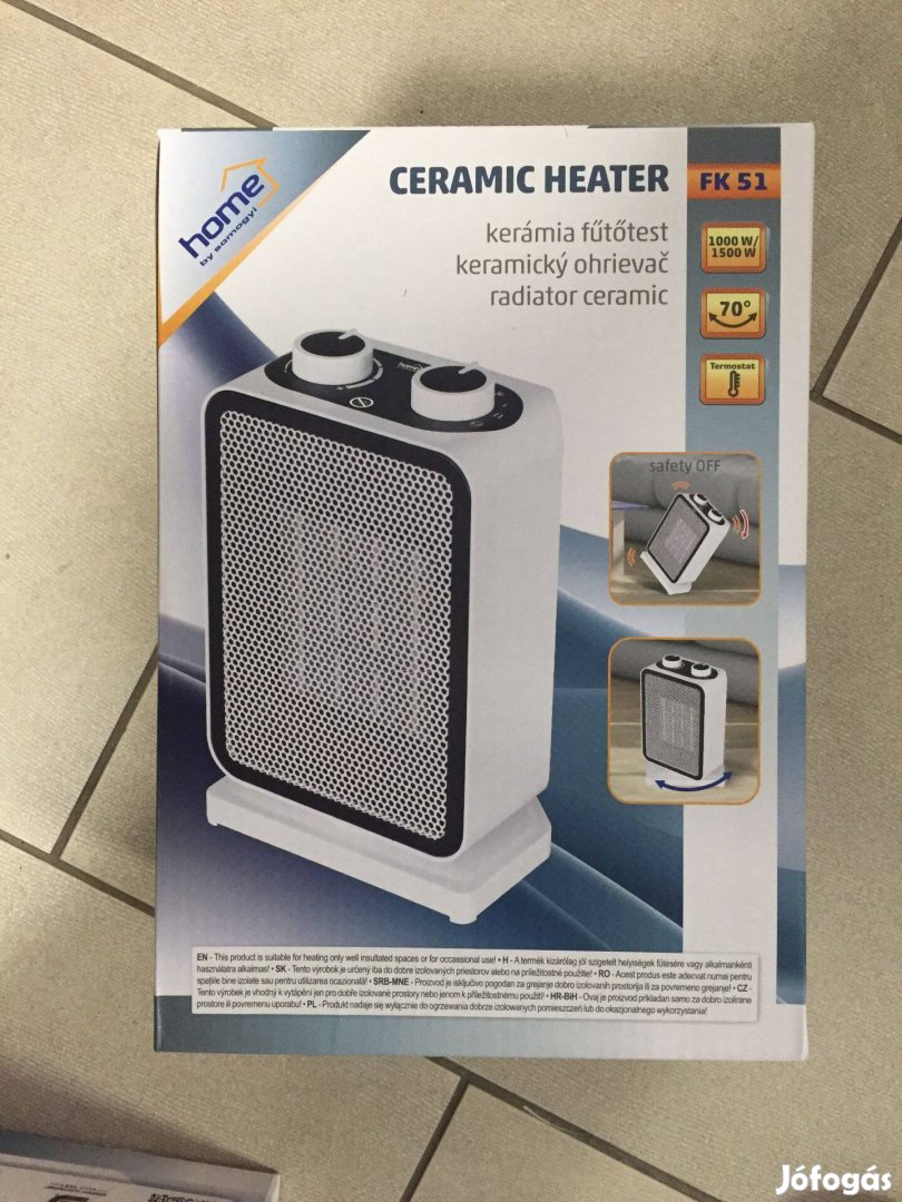 Home by somogyi FK 51 Álló elektromos kerámia fűtőtest, 1000W-1500W, o