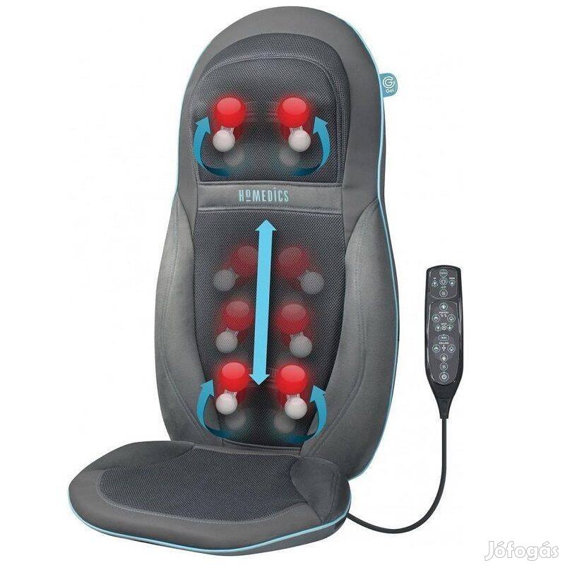 Homedics GEL masszázsülés, shiatsu masszázshoz, fűtéssel, 220V