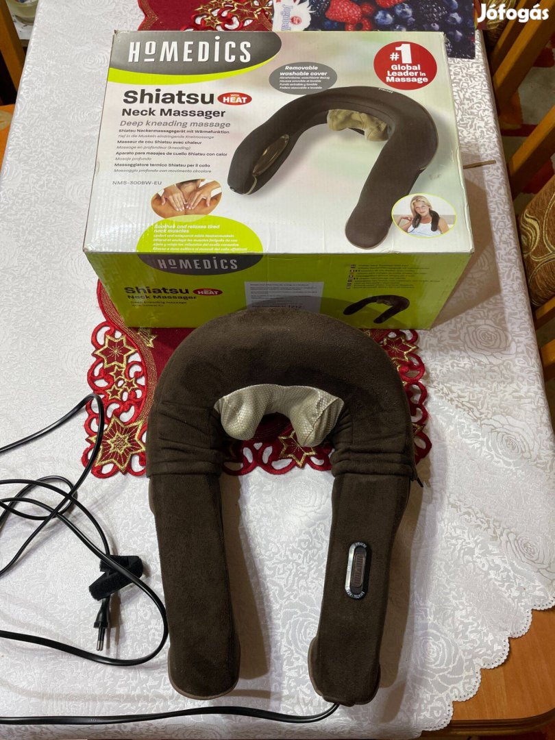 Homedics Shiatsu vibrációs és hőterápiás nyakmasszírozó