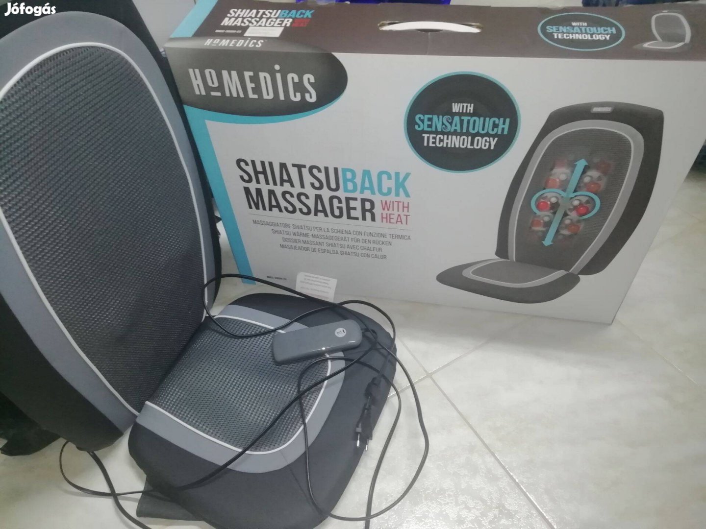 Homedics Shiatsuback Massafer with heat (masszásülés)