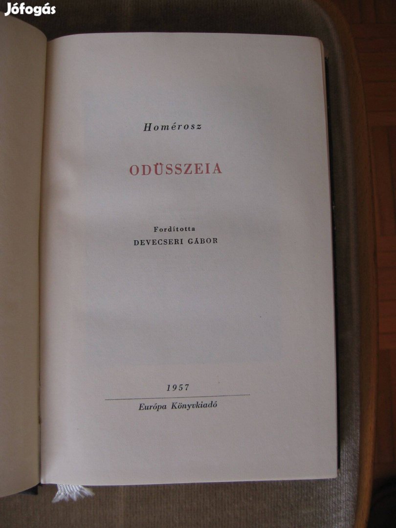 Homérosz: Odüsszeia könyv