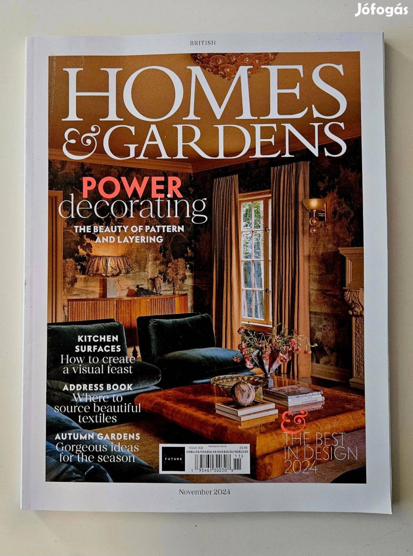 Homes & Gardens british lakberendezési magazin 2024/11