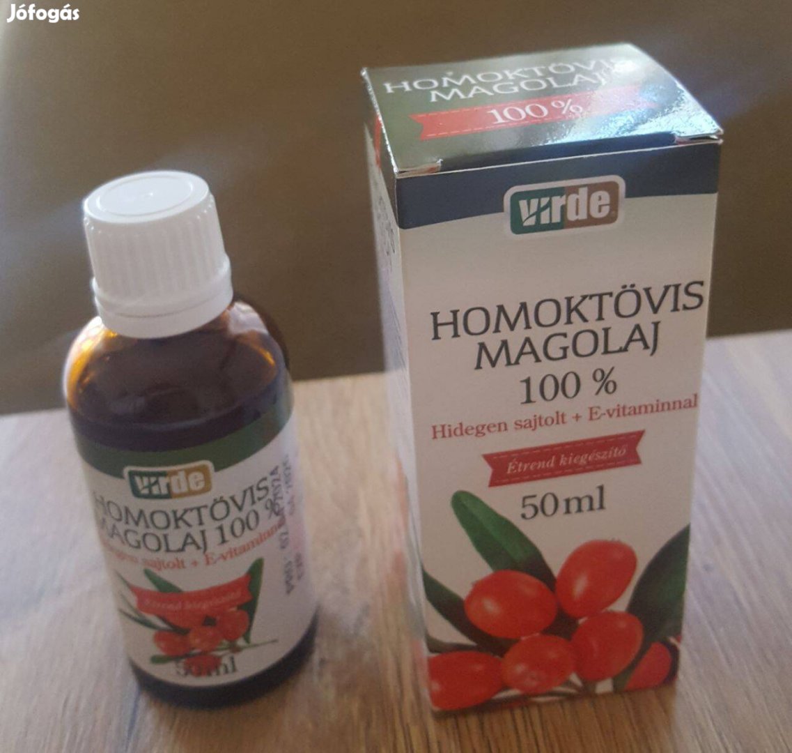 Homoktövis magolaj hidegen sajtolt + E - vitamin 100% - os !! 50 ml