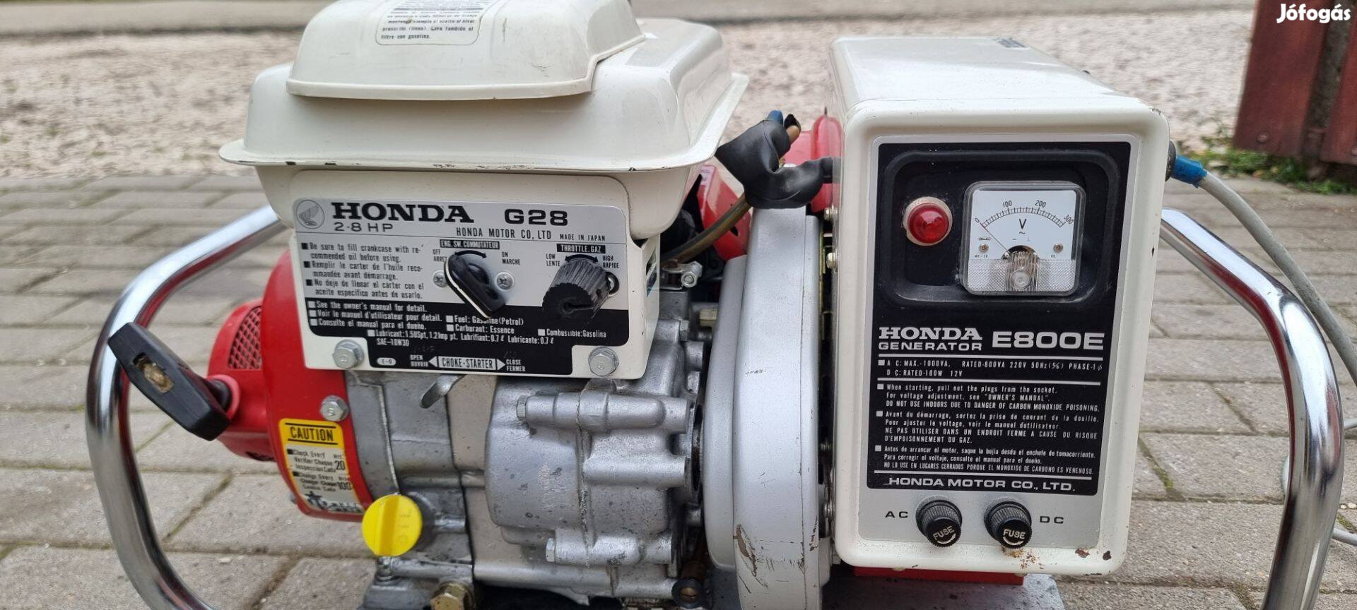 Honda 1965-ös tökéletesen működő áramfejlesztő generátor gyűjteménybe