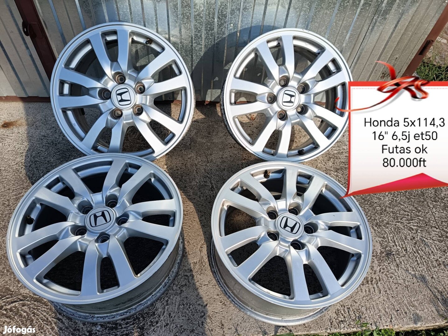 Honda 5x114,3 16 col alufelni szett 