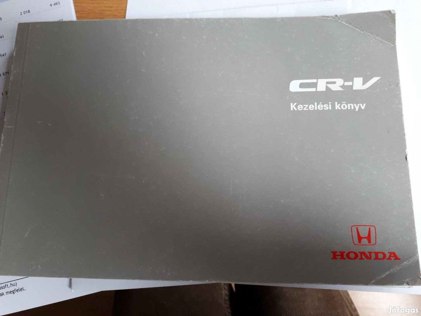 Honda CRV kezelési könyv eladó