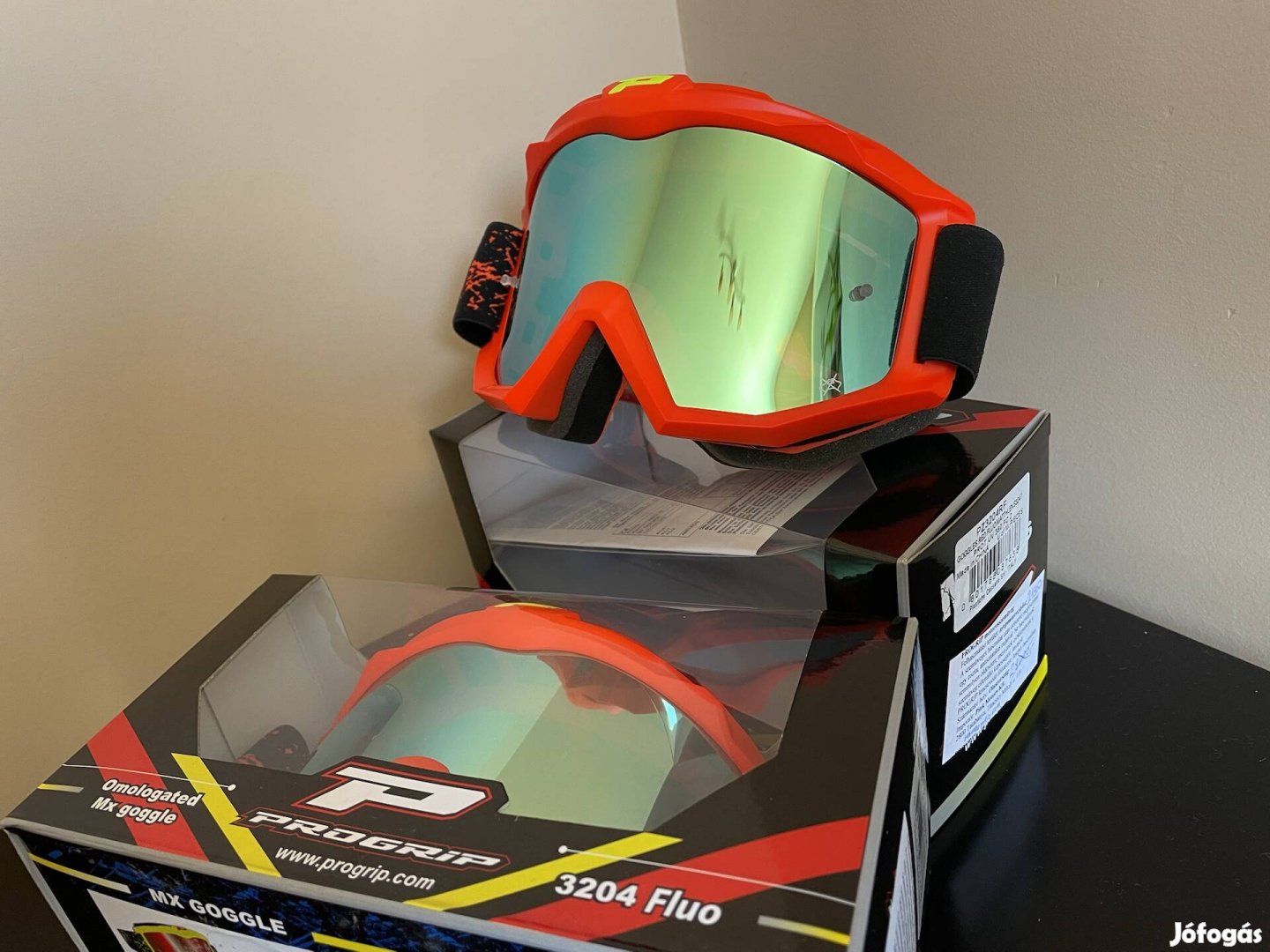 Honda CR CRF Pro Grip Fluo MAT  Cross Szemüveg Új Fix ár21950Ft