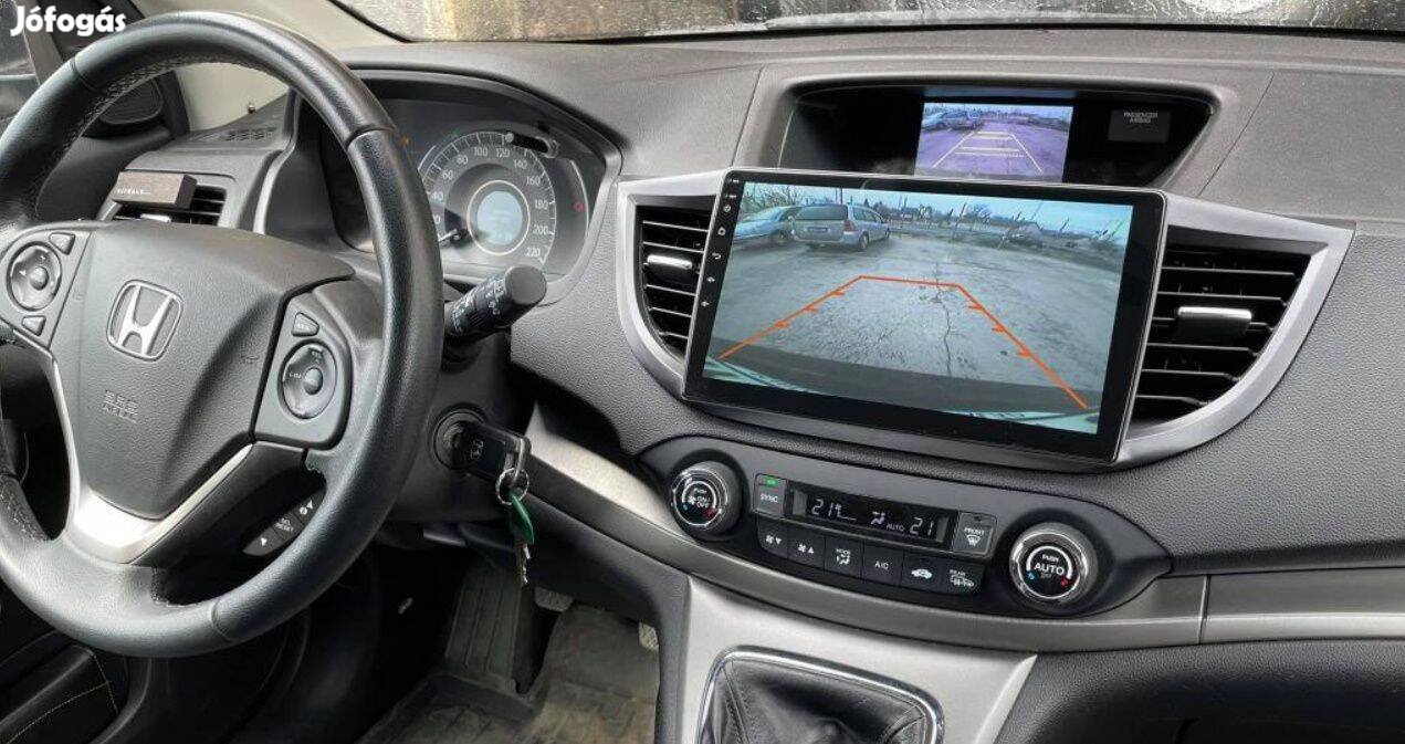 Honda CR-V Carplay Multimédia Android GPS Rádió Tolatókamerával