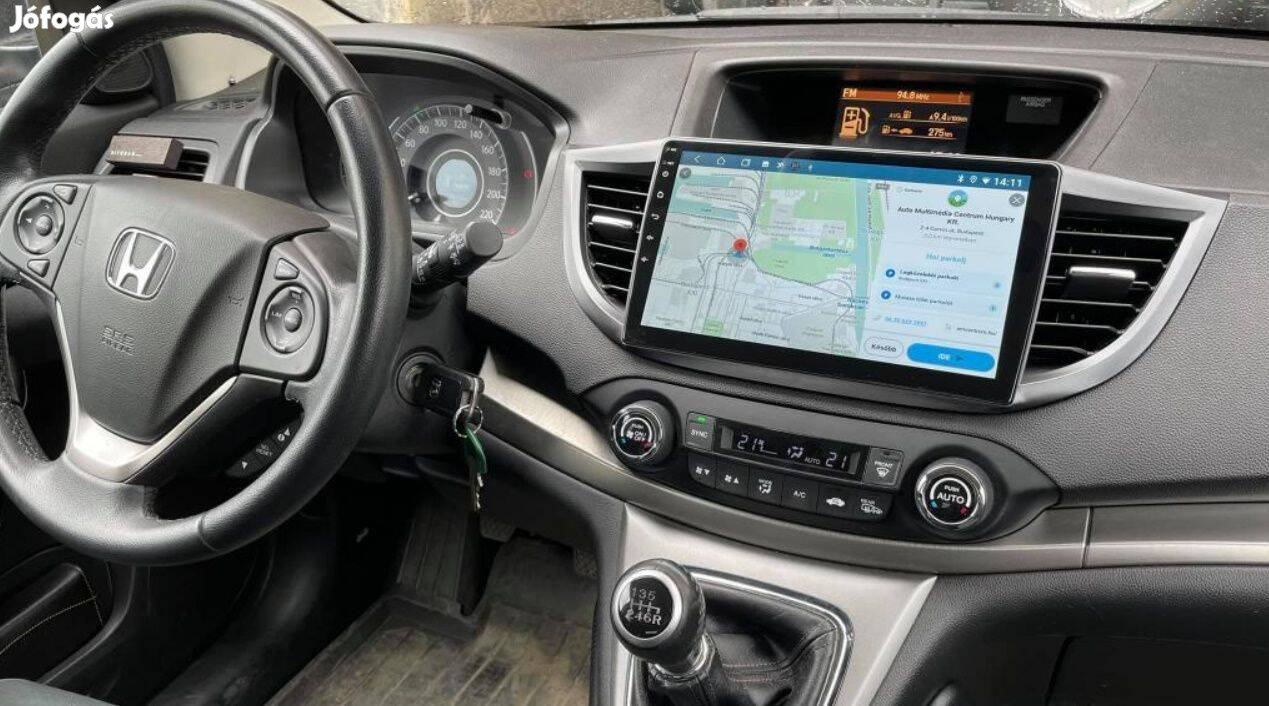 Honda CR-V Carplay Multimédia Android GPS Rádió Tolatókamerával