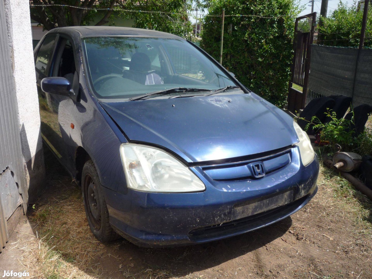Honda Civic 7 gen 2002 es első lökhárító, géptető