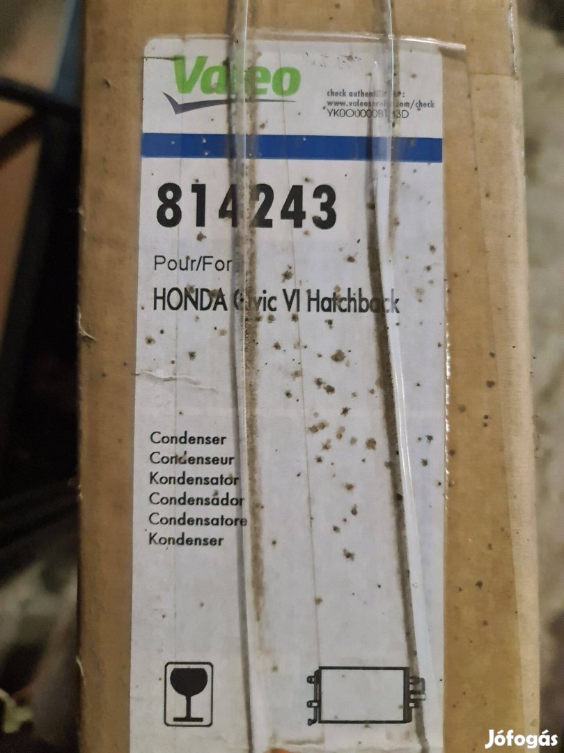 Honda Civic klímahűtő Valeo 814243