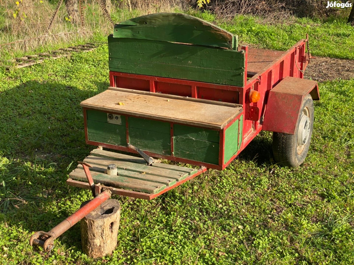 Honda F600 kistraktor utánfutó