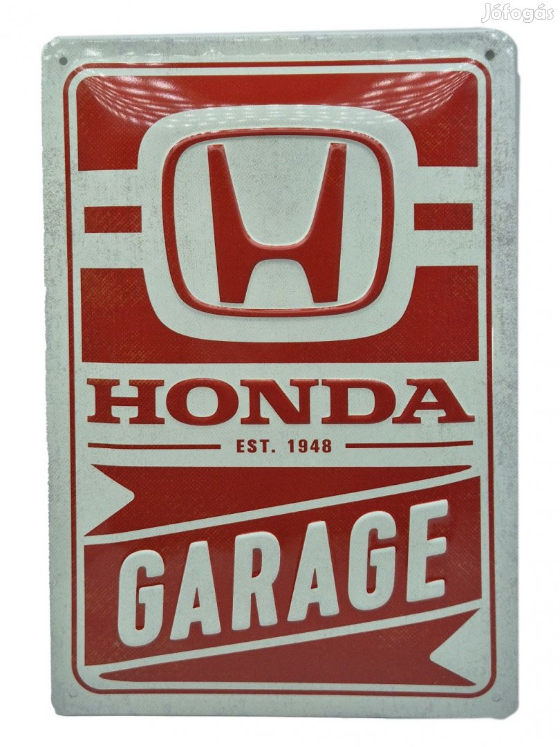 Honda Garage fémplakát fém tábla (20x30 cm)