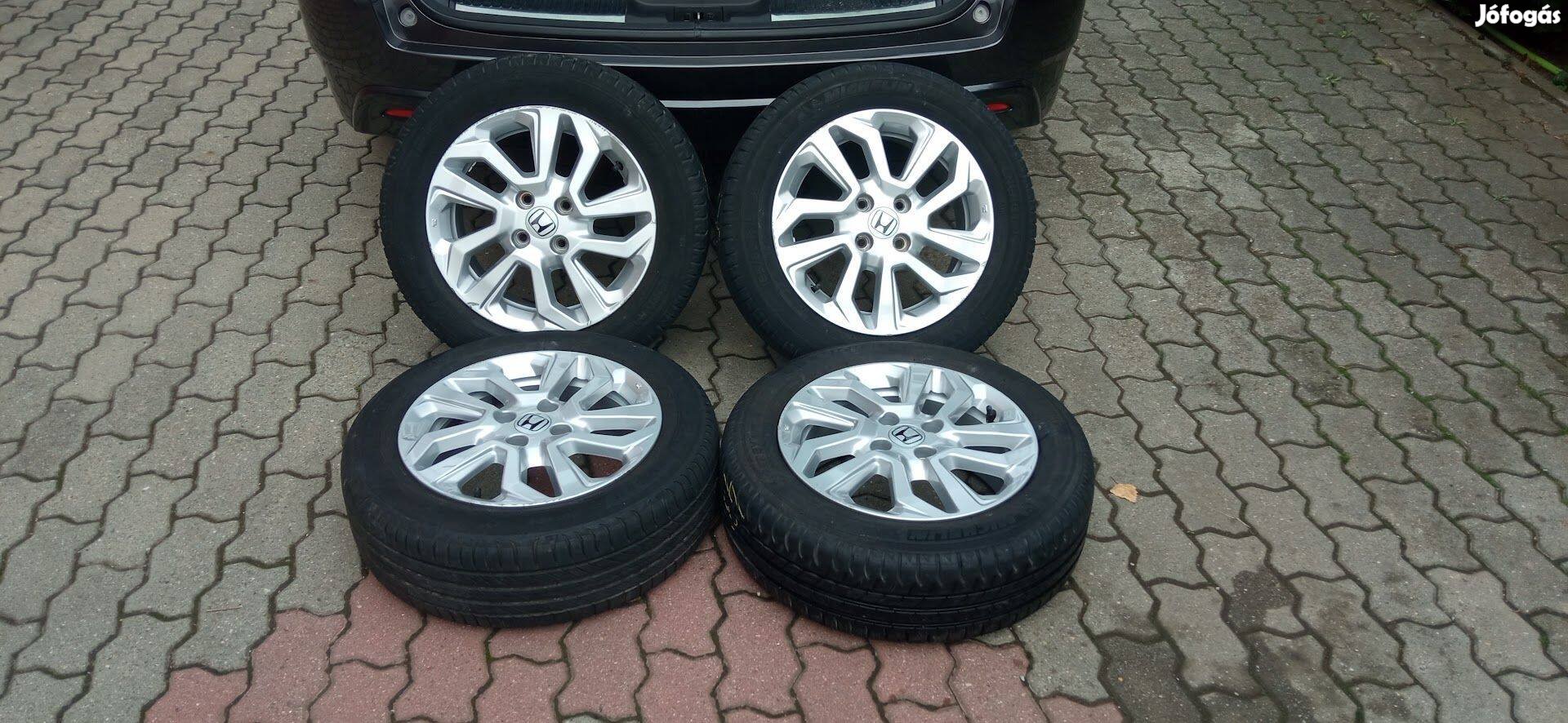 Honda Jazz 15" 4x100 gyári alufelni Michelin nyárigumi 185/60 R15 15