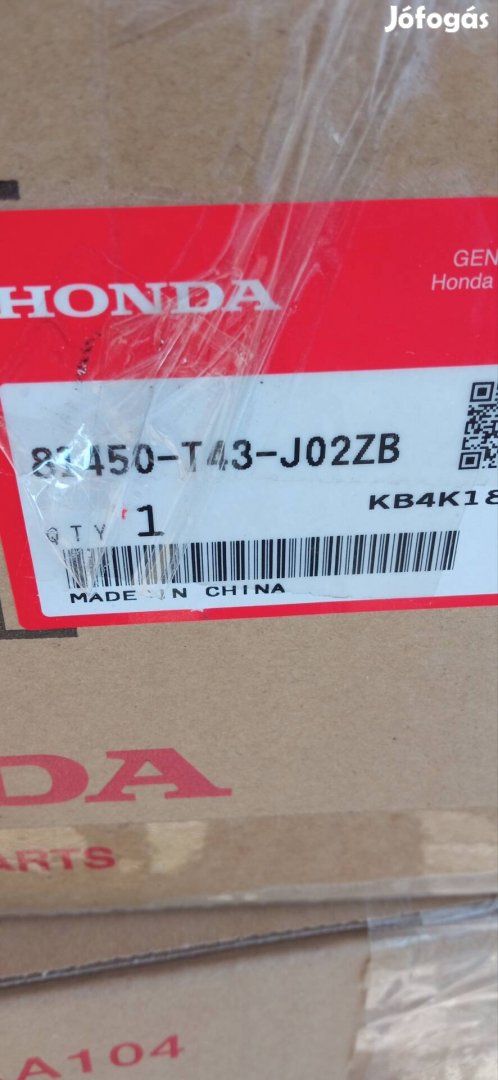 Honda civic 2021 jobb oldali biztonsági öv