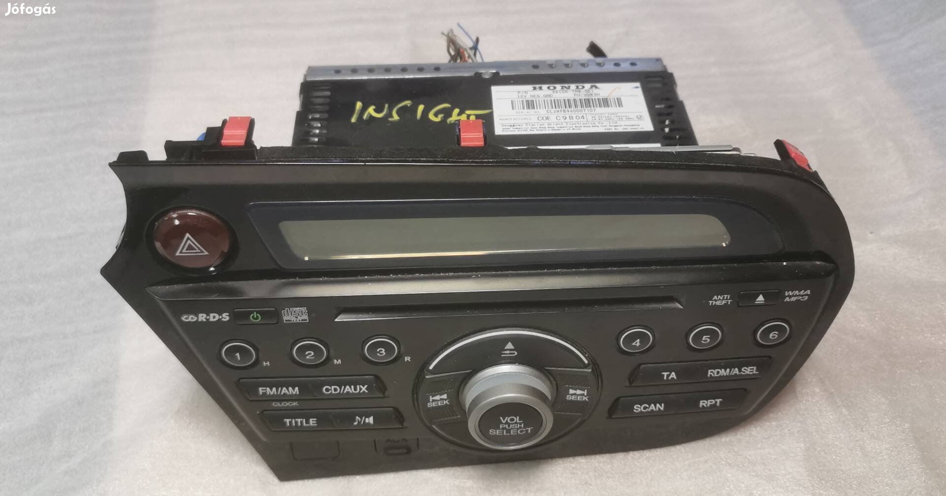 Honda insight rádió egység 39100 tm8 g01