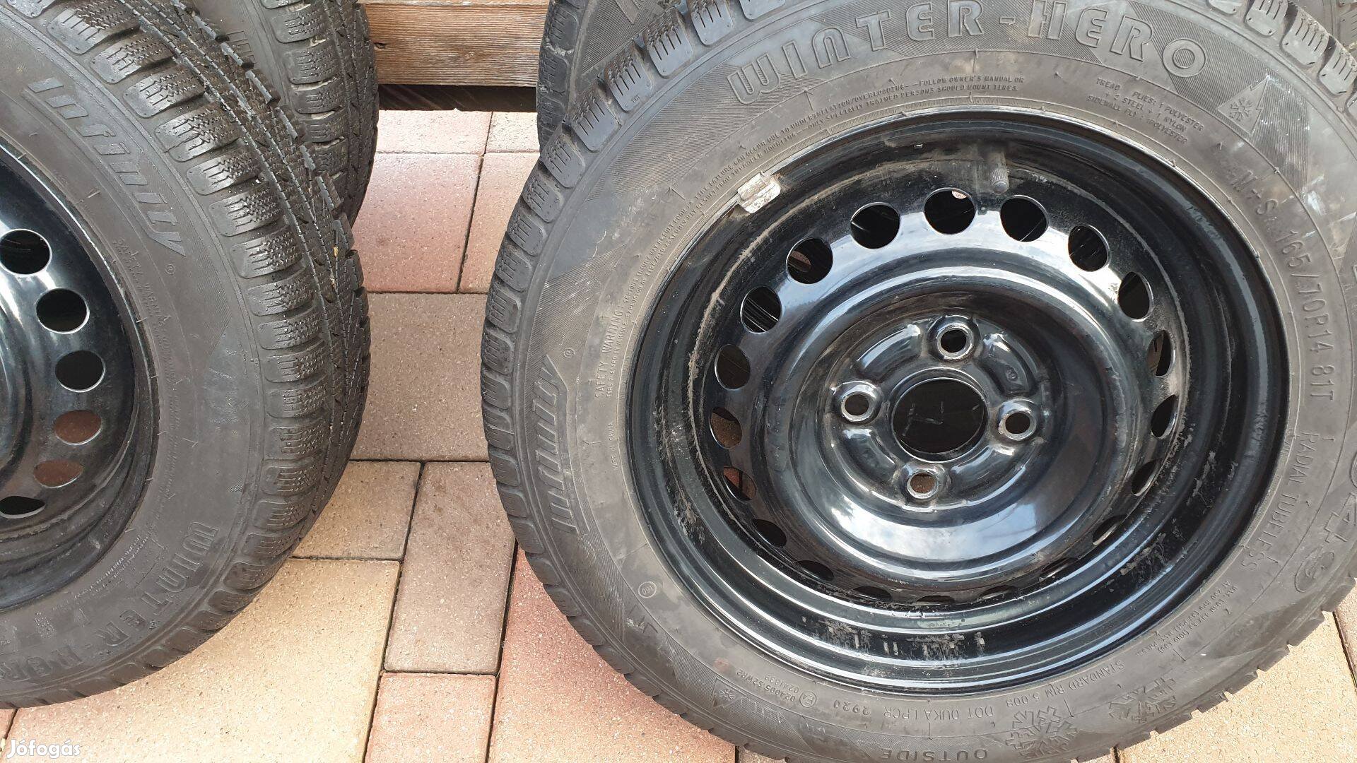 Honda jazz 165/70 R14 téli szett