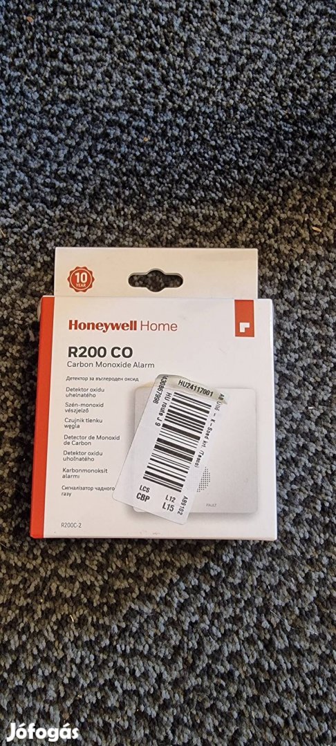 Honeywell R200 CO R200C-2 szénmonoxid vészjelző érzékelő új