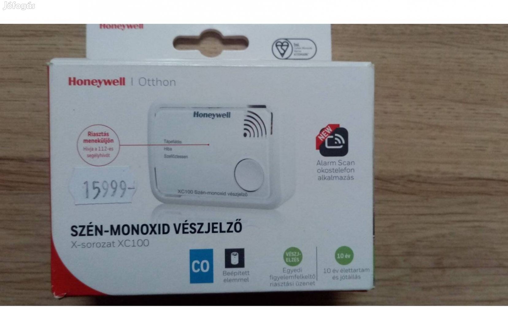 Honeywell XC100 szén-monoxid vészjelző eladó