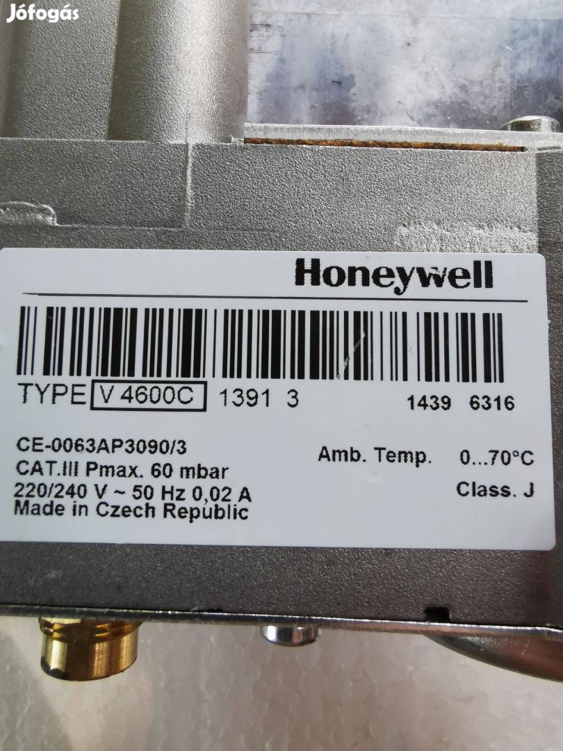 Honeywell gásszelep v4600c 1391