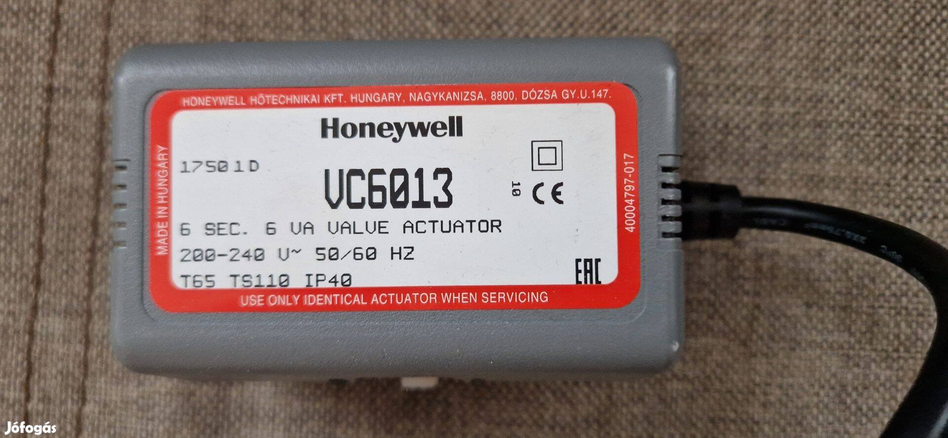 Honeywell motoros meghajtó VC sorozatú szelepekhez