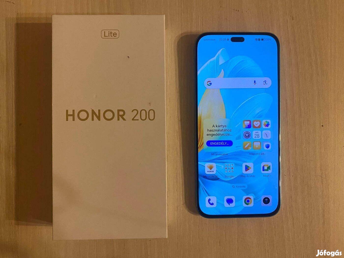 Honor 200 Lite 5G 8/256GB Dual Független Újszerű Blue Garanciás !