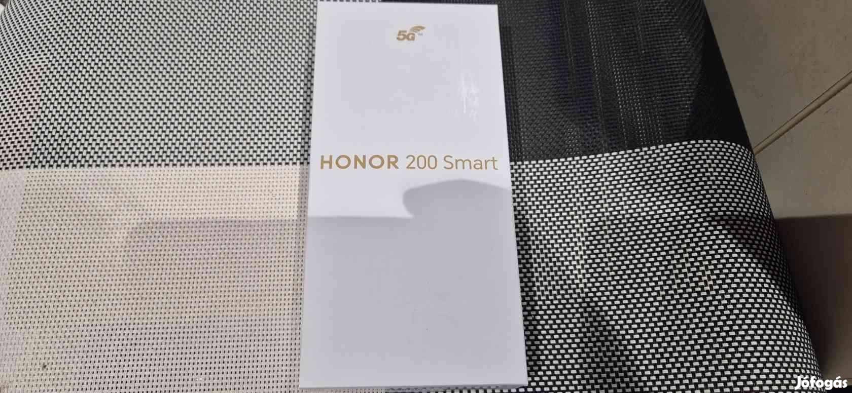 Honor 200 Smart 5G 256GB Dual Új Fekete 2 év Garanciával !
