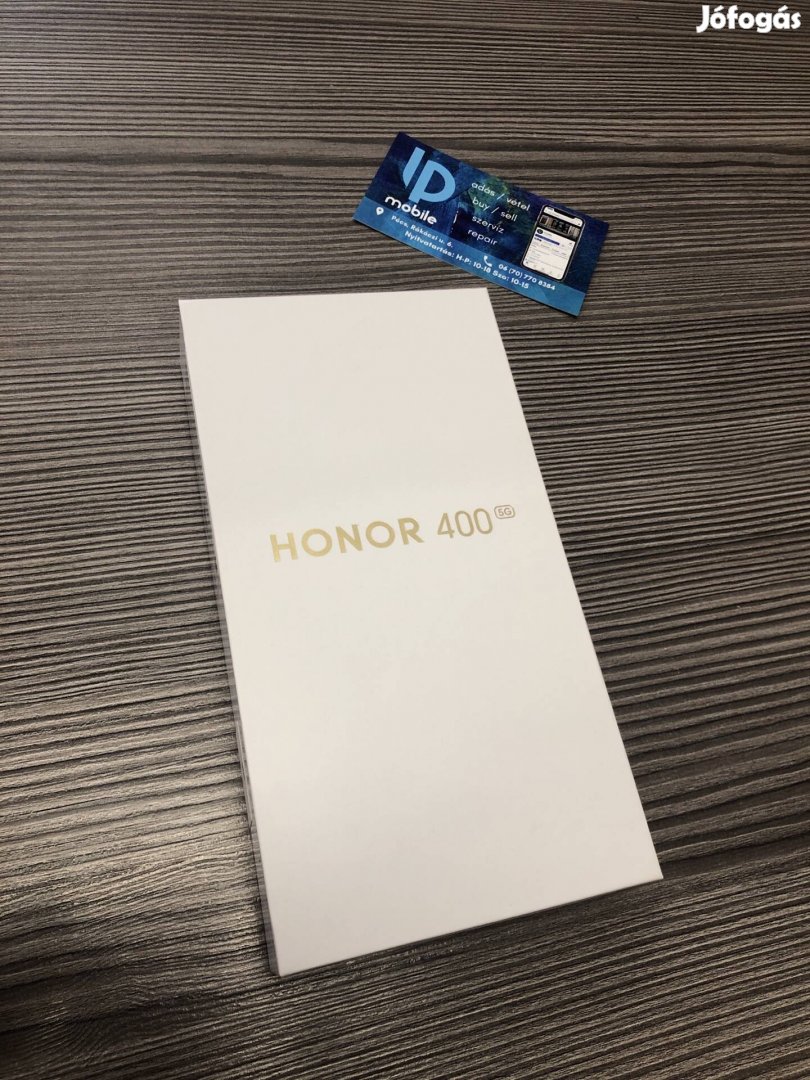 Honor 400 5G, Új-Bontatlan, 512GB, Fekete, Gyári garancia