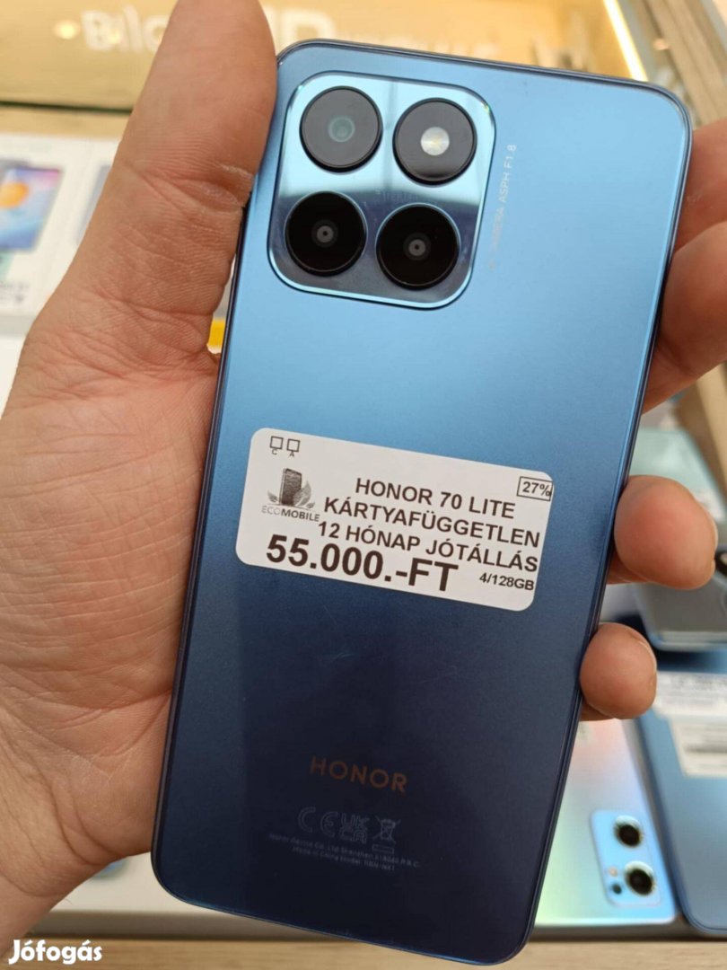 Honor 70 Lite Kék 128GB Független Jótállás