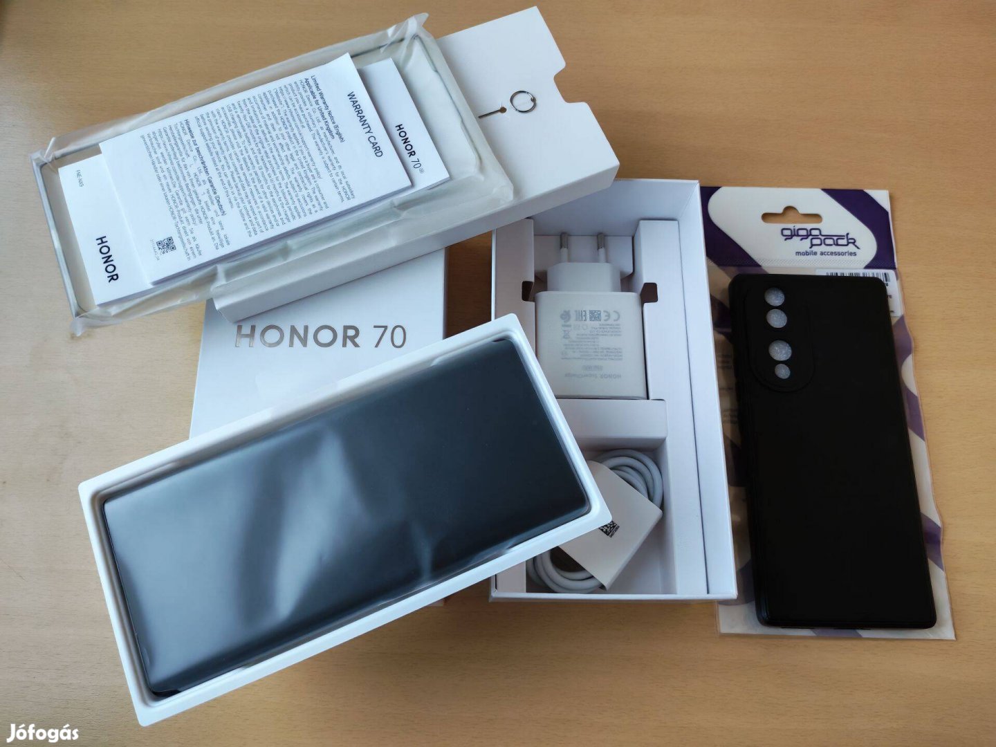 Honor 70 Fne-NX9, 8256GB, 5G, Dual SIM, Éjfekete, független