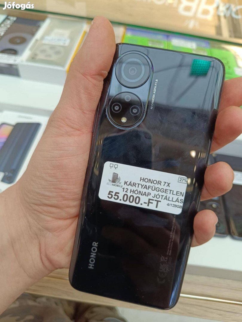 Honor 7X 128GB Fekete Független Jótállás