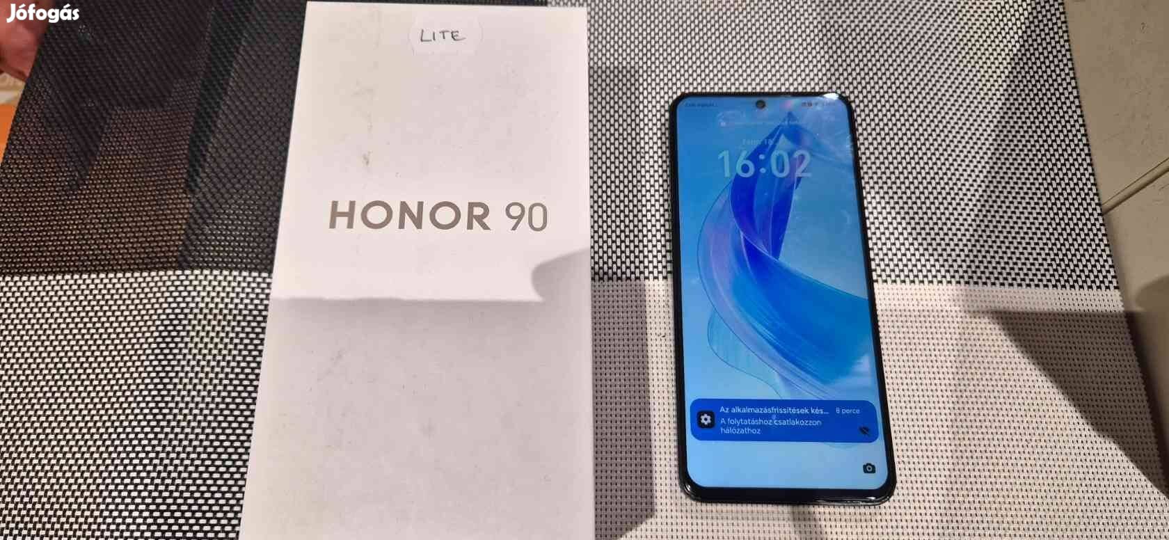 Honor 90 Lite 5G 8/256GB Dual Független Újszerű Fekete Garanciás !