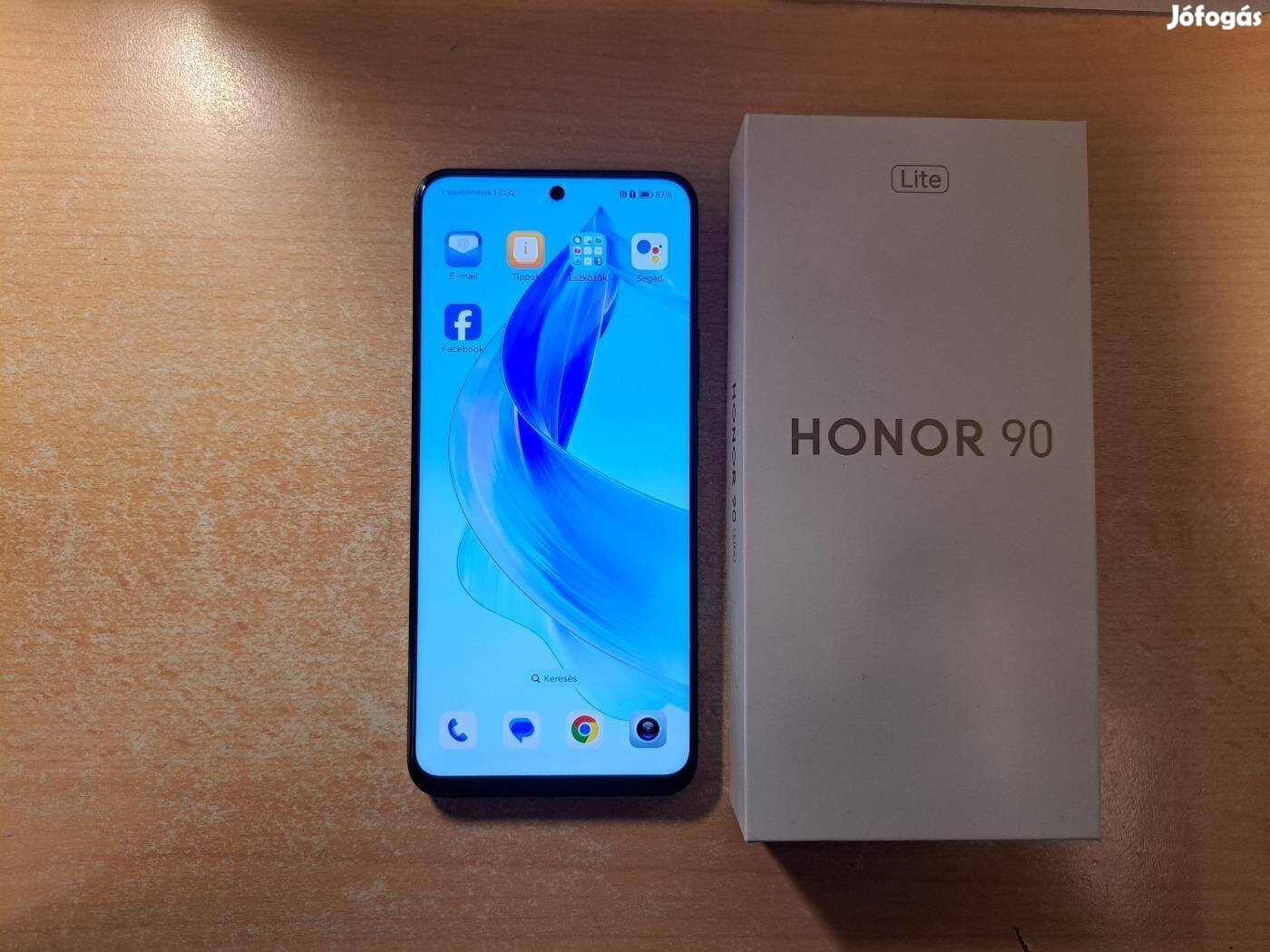 Honor 90 Lite 5G 8/256GB Dual Független Újszerű Fekete Garival !