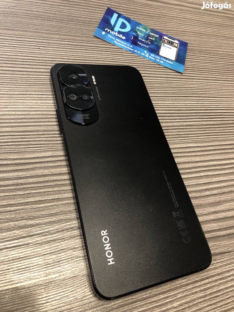 Honor 90 Lite, Dual, Fekete, Megkímélt, 256GB, Garancia