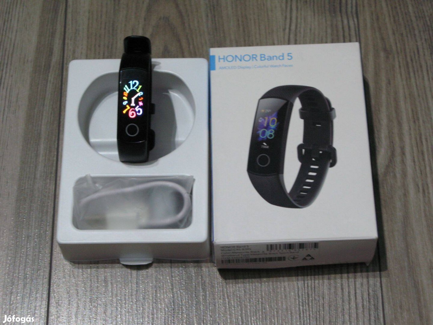 Honor Band 5 okos karkötő fekete amoled kijelzős